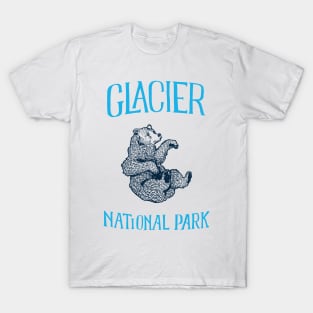 Glacier National Park: Falling Grizzly Bear T-Shirt